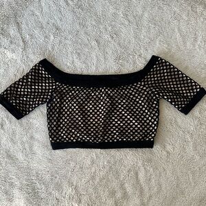Goth Mesh Crop Top